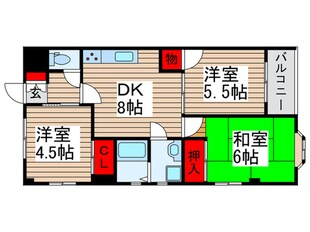 プリムロ－ズ花島の物件間取画像